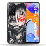 Coque pour Xiaomi Redmi Note 11 Pro / 11 Pro 5G Manga Tokyo Ghoul Kaneki Noir