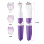 Women Bikini Cordless Trimmer 2 In 1 Waterproof Portable Safe Hair Removal T GF0