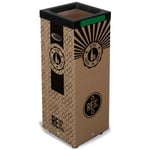 Stil casa Poubelle carton de tri sélectif pour le recyclage du verre 100L - Couvercle métal Vert