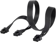 Câble adaptateur PCI-e 8 broches vers double 8 broches (6 + 2) connecteur PCI Express Power Adapter pour EVGA Modular Power Supply Câble pour carte graphique 8 broches Splitter