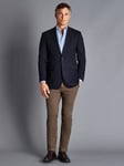 Charles Tyrwhitt Regular Fit Wool Proper Blazer, Navy