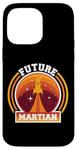 iPhone 14 Pro Max Mars Planet Future Martian Retro Vintage Oldschool Case