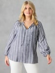 Live Unlimited Chambray Stripe Shirt, Blue