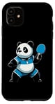 Coque pour iPhone 11 Joueur de tennis de table Panda Pandabear