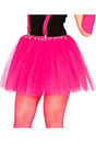 FIESTAS GUIRCA | Tutu Rose Fuchsia pour Femme (Taille Unique) - Accessoire de Costume Textile pour Halloween, Carnaval et Fêtes à Thème - Idéal pour Costumes de Danseuse, Ange, Mariée et Plus