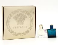 Versace Eros Pour Homme EDT & Pour Femme EDP Perfume Miniature Boxed New