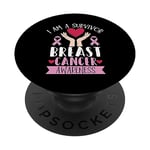 I Am A Survivor Breast Cancer Awareness Month PopSockets Swappable PopGrip