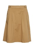 Esprit Casual Skirts Woven Knälång Kjol Beige [Color: CAMEL ][Sex: Women ][Sizes: 34,36,38,40,42 ]