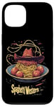 iPhone 13 Western Spaghetti Fun Cowboy Pasta Funny Food Whimsical Art Case