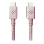 iFrogz UniqueSync USB C to C Charge & Sync Cable Fast 3.0A USB2.0 Rose