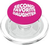 2ème seconde fille préférée meilleur enfant drôle sœur sœur sœur PopSockets PopGrip pour MagSafe