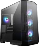 Mag Pano M100R Pz Boîtier Pc Micro-Atx, 4 X Ventilateurs Argb 120 Mm (3 À Pâles Inversées), Hub De Contrôle Argb, Support Pour Carte Graphique, Filtres À Poussière, Usb Type-C (20 Gb/S)