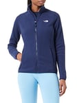 THE NORTH FACE 100 Glaciers Sweat-Shirt, Bleu Marine, XS Femme