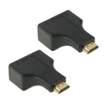 Connectique Câble & adaptateur moniteur Câble d extension réseau 30 m HDMI vers port double RJ45 par Cat HD 5e / 6