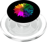 Autism Manual Mom Mother Mama Flower Rainbow PopSockets PopGrip for MagSafe