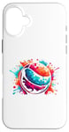 Coque pour iPhone 16 Plus Splash Art Dodge Ball Dodgeball Player