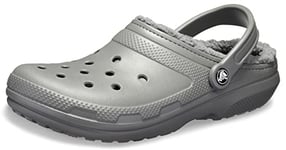 Crocs Unisex Classic Lined Clog, Slate Grey Smoke, 4 UK Men/ 5 UK Women