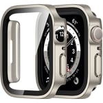 2-pack case som är kompatibelt med Apple Watch Series 8 Starlight/Starlight 45mm