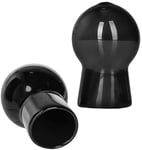 ADVANCED NIPPLE SUCKERS x 2 Bulb Pumps BLACK