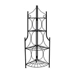 4 Tier Foldable Metal Flower Plant Stand Display Shelf