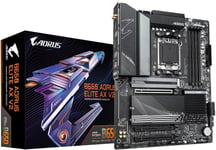 B650 AORUS Elite AX V2 Carte mère-AMD Ryzen série 9000,VRM 12+2+2 Phases,jusqu'à 8000 MHz DDR5 (OC),1xPCIe 5.0 + 2xPCIe 4.0 M.2,LAN 2,5 GbE,WiFi 6E,USB 3.2 Gen 2