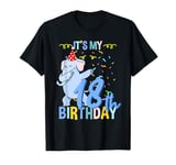 Its My 18th Birthday Dabbing Elephant T-Shirt