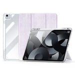 iPad Air 13" (2024) DUX DUCIS Unid Series Tri-Fold Flip Deksel - Gjennomsiktig / Lilla