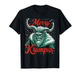 Merry Krampus Christmas Ugly Monster Men Women Kids Funny T-Shirt