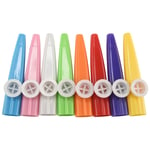 2X(24 Pieces Plastic Kazoos 8  Kazoo Musical Instrument, Good Companion For3464