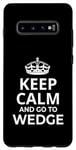 Coque pour Galaxy S10+ Wedge Souvenirs / « Keep Calm And Go To Wedge Surf Resort! »