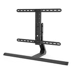 Hama Support TV (Support pour téléviseur 32"-65", jusqu'à 40 kg, réglable en Hauteur, inclinable, pivotant, Compatible VESA, Pied de télévision Stable) Noir