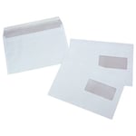 - Enveloppe blanche C5 162 x 229 mm 80g avec fenêtre bande autoadhésive paquet 500 unités