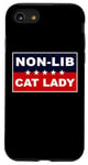 Coque pour iPhone SE (2020) / 7 / 8 Non-Lib Cat Lady – Funny Anti-Woke USA