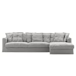 Upholstery For Le Grand Air 3-seater Sofa Linen Divan Right, Foggy Morning