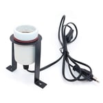 POFET Reptile Ceramic Heat Lamp Holder Pet Heater Bracket for E27 Bulb