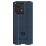 Case for Motorola Edge 40 Neo 5G Silicone Rugged Shield 3D Pattern Midnight Blue