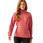 Regatta Womens Clumber V Hybrid Full Zip Hooded Coat, Water Repellent, Lightweight & Stretchable Jacket - Perfect for Outdoors, Walking, Camping & Hiking