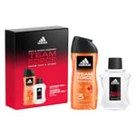 ADIDAS - Coffret TEAM FORCE - 2 Produits : Eau de Toilette 100 ml + Gel Douche 3 en 1 250 ml