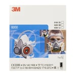 3m™ gjenbrukbar halvmaske lavt vedlikehold, stor, 06963