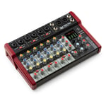 Power Dynamics 172.657 PDM-Y801 Music Mixer 8 Channel with Bluetooth/MP3