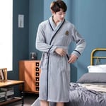 Dragon Crane Hommes Peignoir Robe Casual Vêtements De Nuit Hiver Épais Chaud Vêtements De Nuit Chemise De Nuit Plus La Taille Lâche Homewear XXL Stylec17 Livraison Gratuite