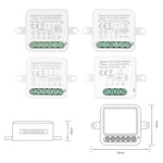 Mini Module de relais de commutateur intelligent Zigbee 3CH, prend en charge le commutateur de commande &agrave; 2 voies pour la domotique intelligente, fonctionne avec Alexa Home