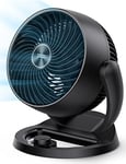 Dreo Fan for Bedroom, 2023 New Desk Air Circulator Fan for Whole Room, 9 Inch, 70ft Strong Airflow, 120° adjustable tilt, 28db Low Noise, Quiet, 3 Speeds, Portable Table Fan for Office, Kitchen, Home