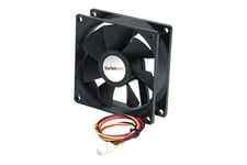 StarTech.com 92x25mm Ball Bearing Quiet Computer Case Fan w/ TX3 Connector - 3 pin case Fan - TX3 Fan - 90mm Fan (FAN9X25TX3L) - fläktsats för system