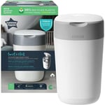 Tommee Tippee Twist and Click Advanced Nappy Disposal Bin With 1 Refill Cassette