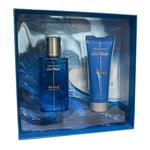 Davidoff Cool Water Wave 75ml EDT Spray & 75ml Shower Gel for Men Gift Set