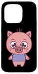 Coque pour iPhone 15 Pro Cute Piglet - Baby Pig - Classic