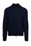 Hugo Boss Black Mens H-emabeo Full Zip Knitwear Dark Blue - Size X-Large