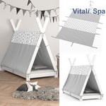 Toile lit tipi pour enfants Vitalispa 80 x 160 cm, lit tente, tente, indien