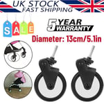 Pair Front/Rear Wheel Baby Stroller Wheels for Babyzen Yoyo Yoya Baby Stroller